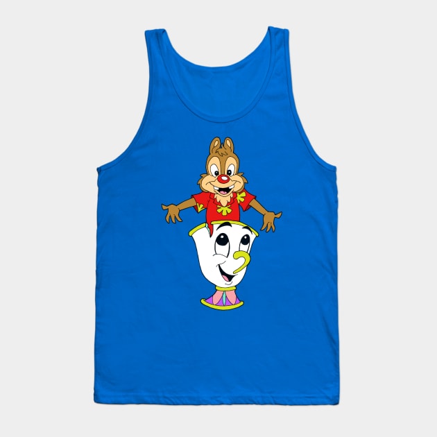 Chip N Dale Rescue Rangers mashup Chip The Cup Tank Top by Blaze_Belushi